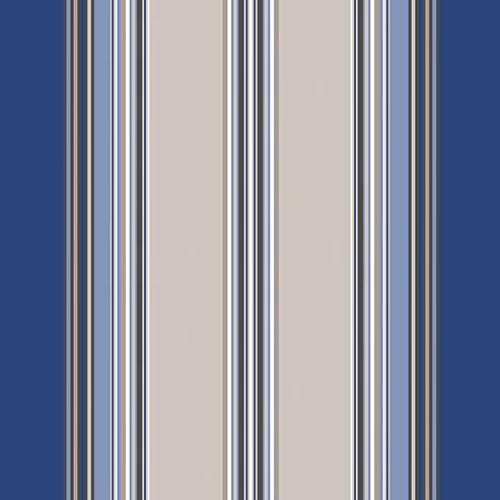 Akryldug med strib, 175 cm - Vianne, blå