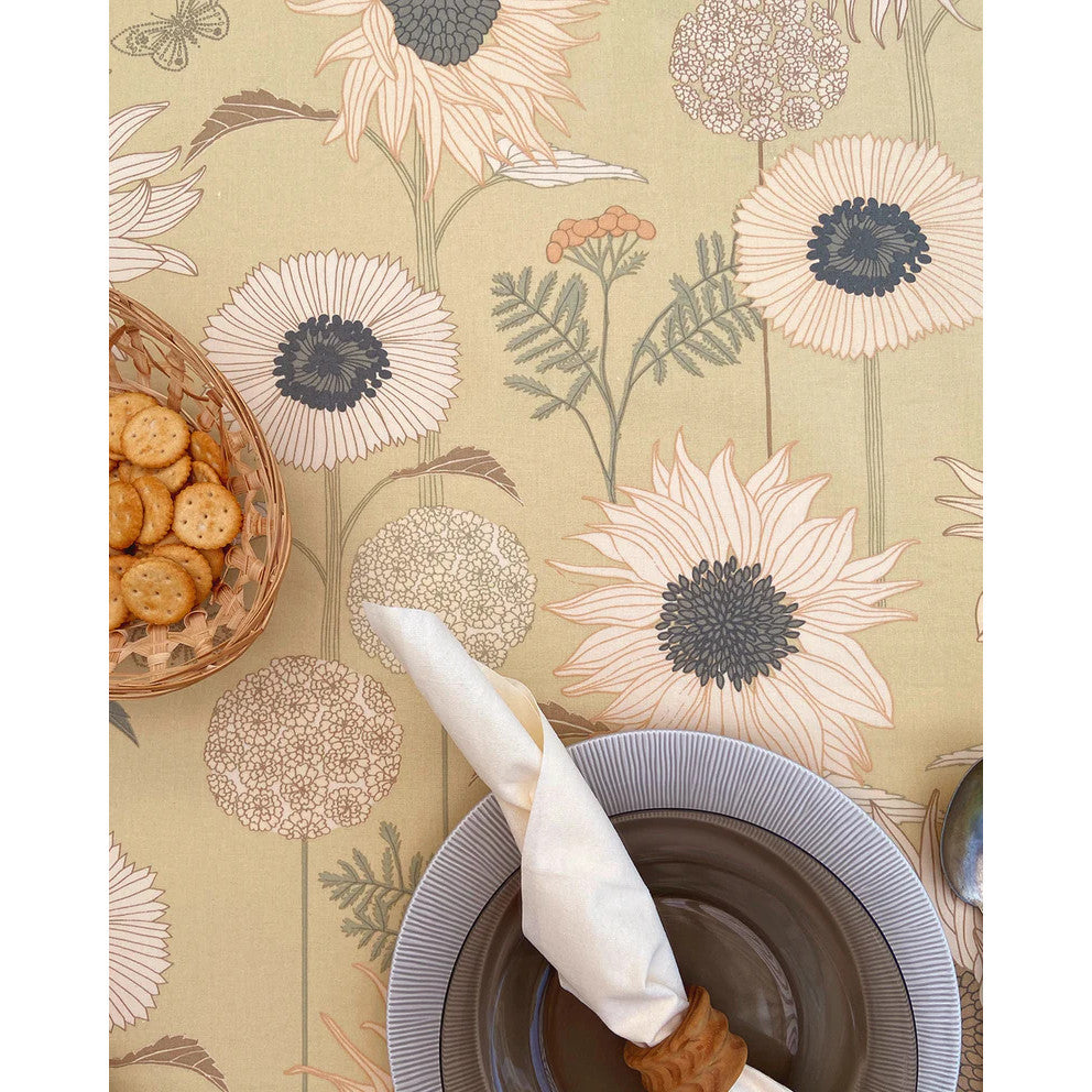 Sunflower Sense - Notes by Susanne Schjerning - akryldug med antiskrid