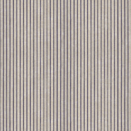 Sunna Blue - Voksdug med striber og hørlook, mønster