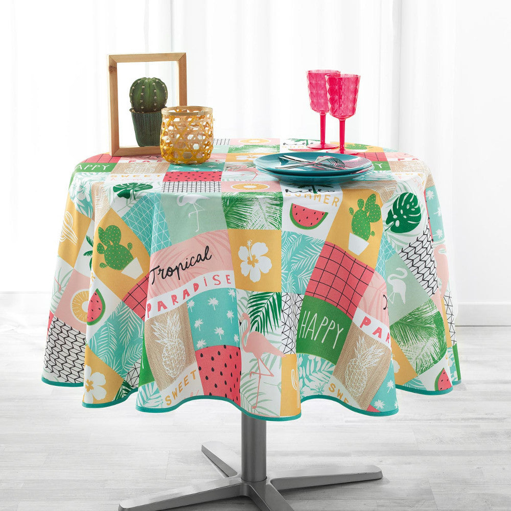 Sweet Paradise Ø 180 cm, rund dug med anti-plet