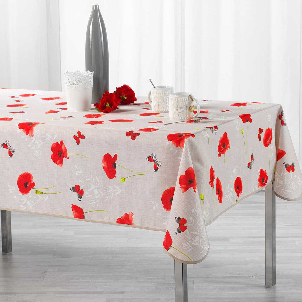 Sweet Poppy, dug med anti-plet, 150 x 240 cm