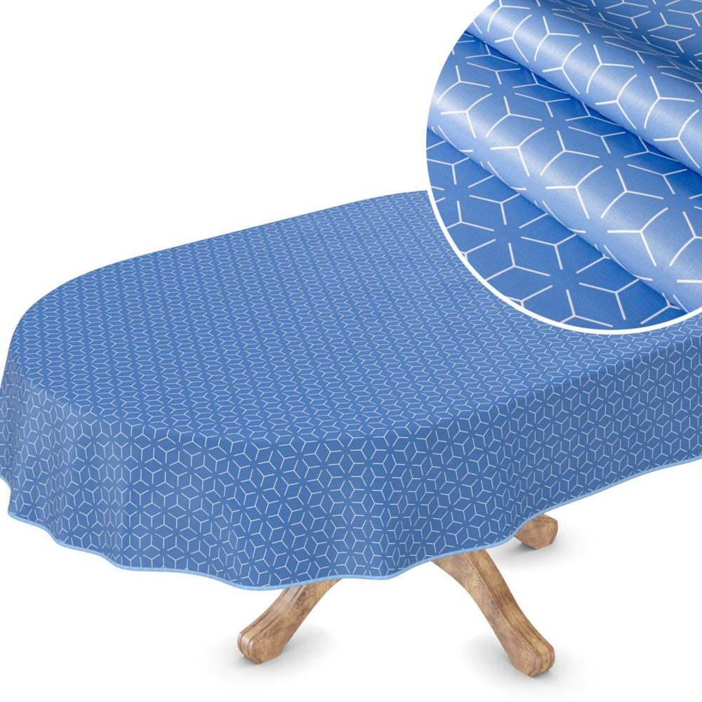 Symmetry New York Blue - Voksdug med grafisk mønster