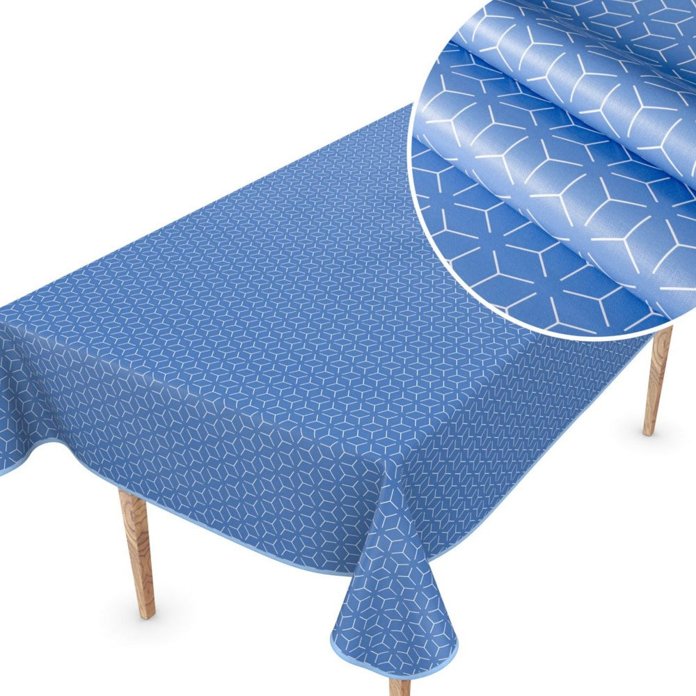 Symmetry New York Blue - Voksdug med grafisk mønster