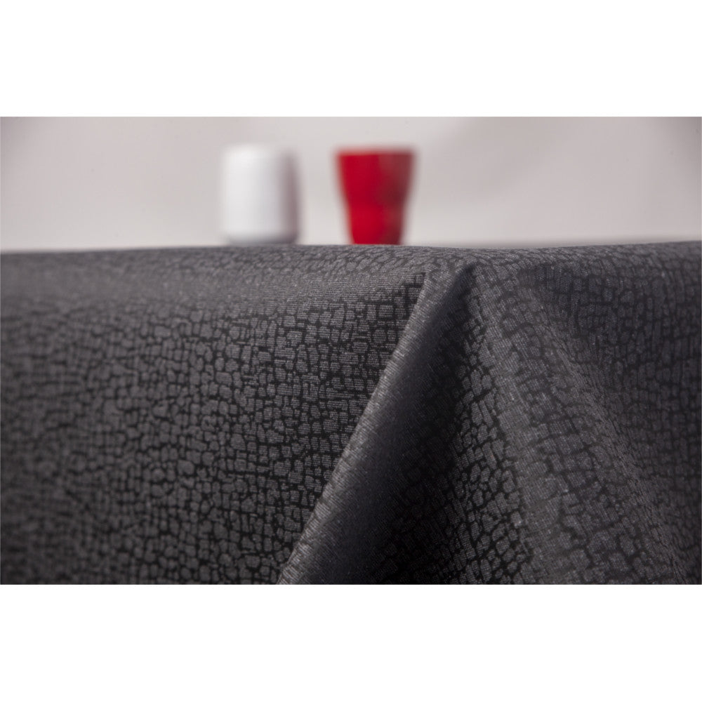 Jacquard Stone Black - Elegant akryldug med jacquardvævet mønster - 160 cm bred