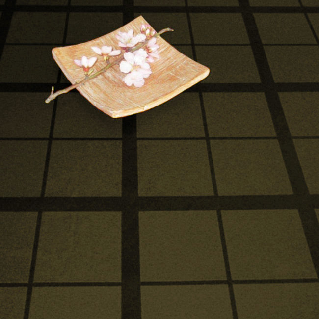 Cuadros Marron - Ternet akryldug, jordfarvet med grønt skær