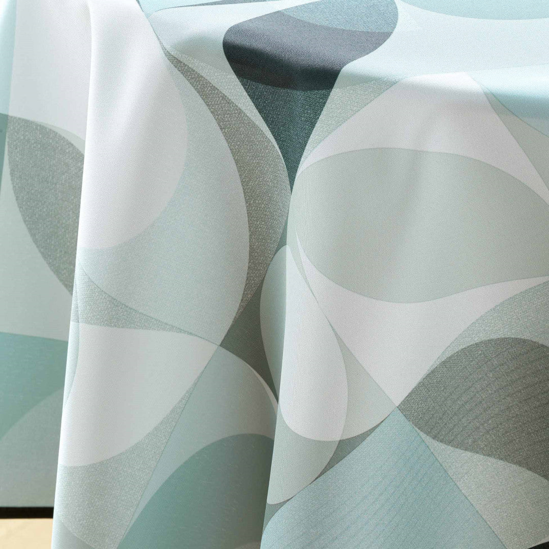 Nærbillede af Tessouro Sage dugens tekstur og mønster i grønne og grå toner