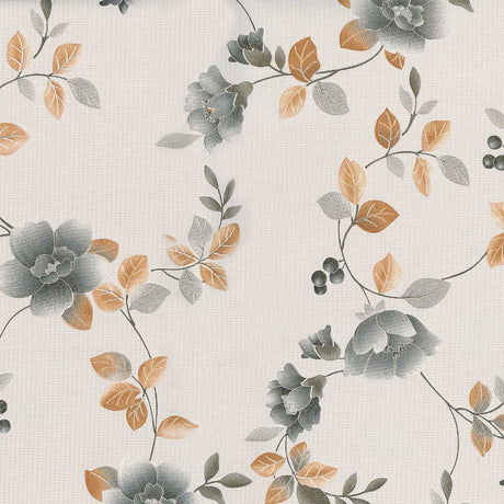 Textilia Brillantine Grey - Rund voksdug med elastik
