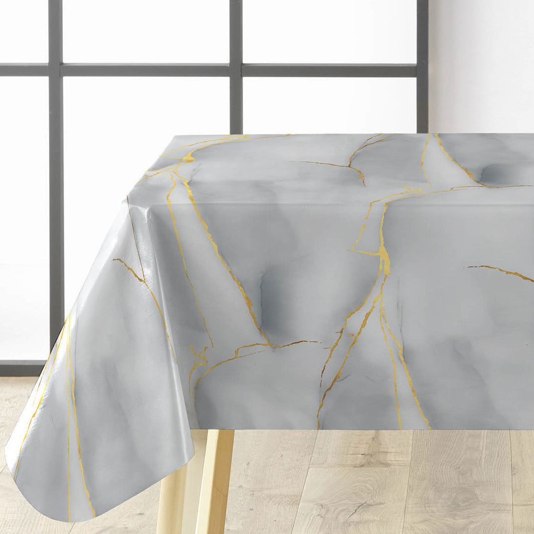 Textilia Glitter Marbrelle - Voksdug med marmoreffekt og glitterdetaljer, hjørne