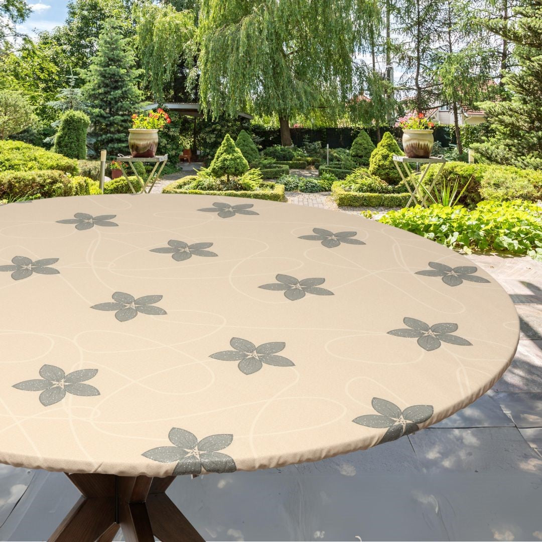 Textilia Glitter Matcha - Rund voksdug med elastik