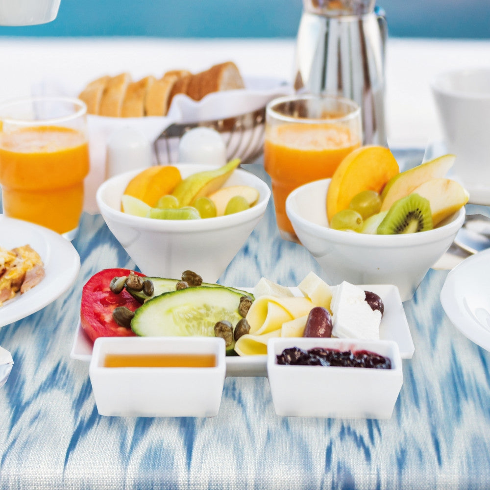 Trend Ikat Blue - pvc fri voksdug