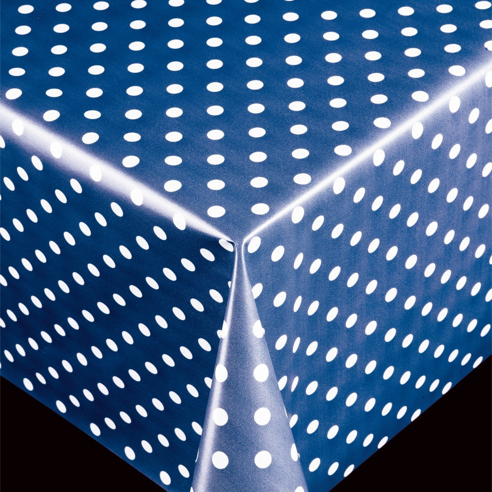 Trend Polka Blue - pvc fri voksdug