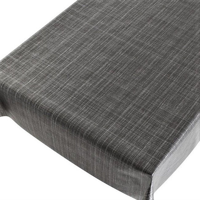 Tweed antracit, voksdug med præget overflade