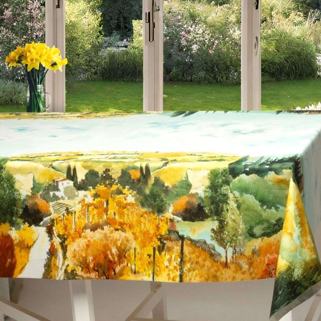 Una Casa in Toscana - Akryldug med smukt toskansk landskab