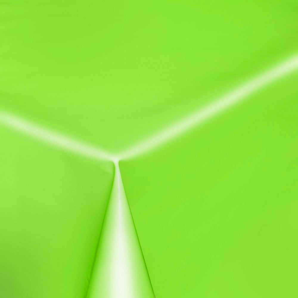 Uni Color - Ensfarvet halvblank voksdug, 140 cm bred - Lime