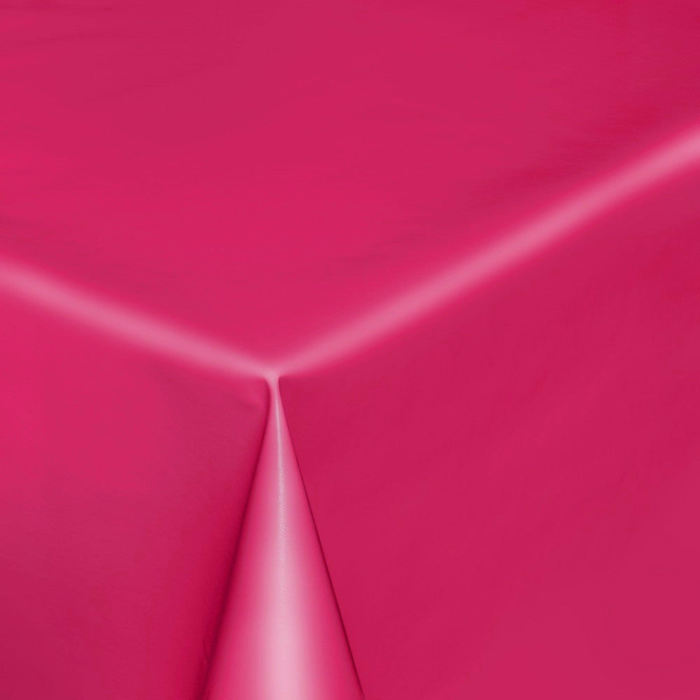 Uni Color - Ensfarvet halvblank voksdug, 140 cm bred - Fuchsia