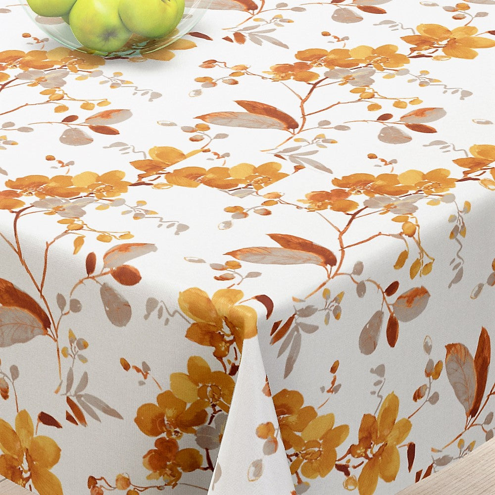 Vanda Sennep - Flotte blade og grene på hørdug - 100% hør