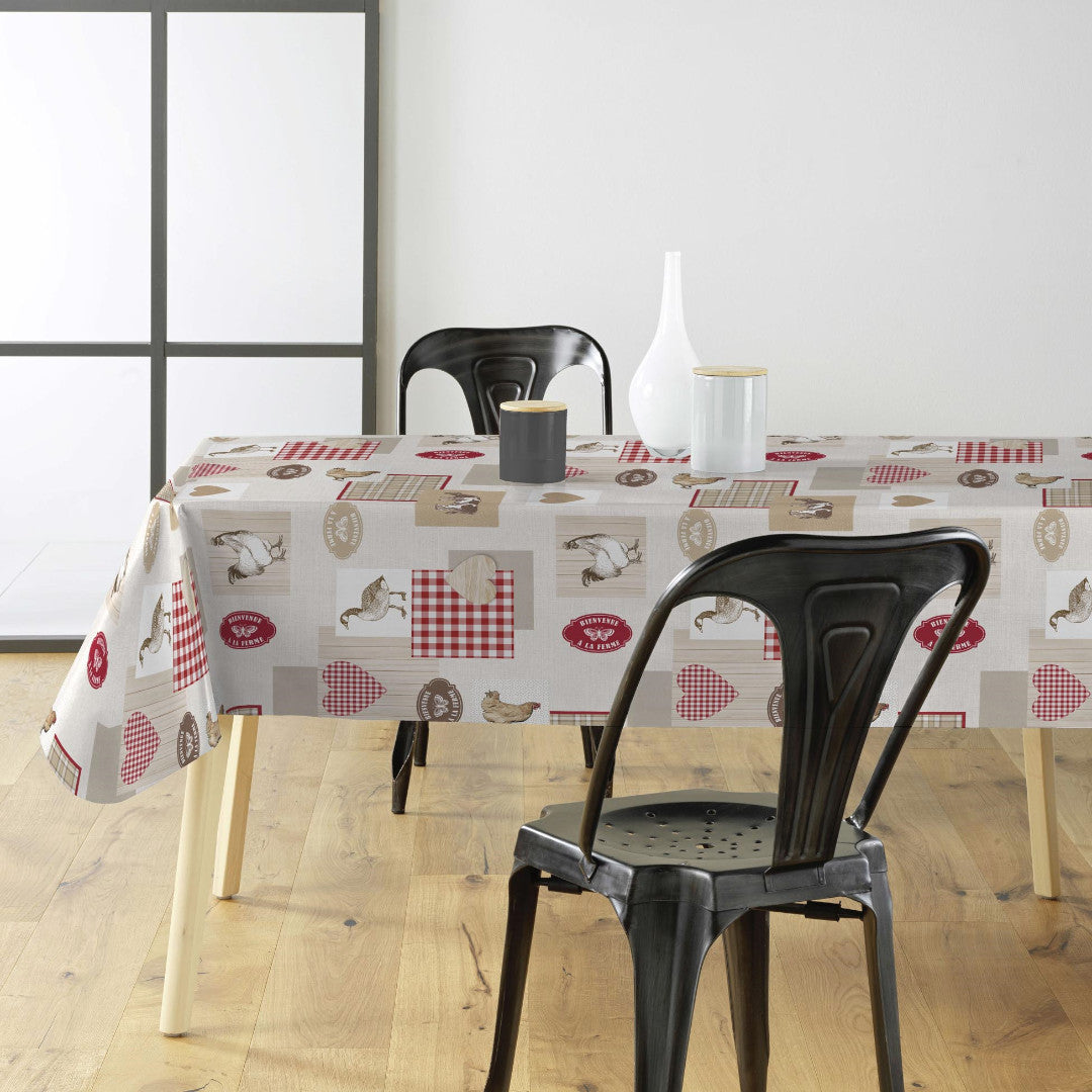 Velkommen til Gården - Voksdug med rustikt og landlig stemning, miljø