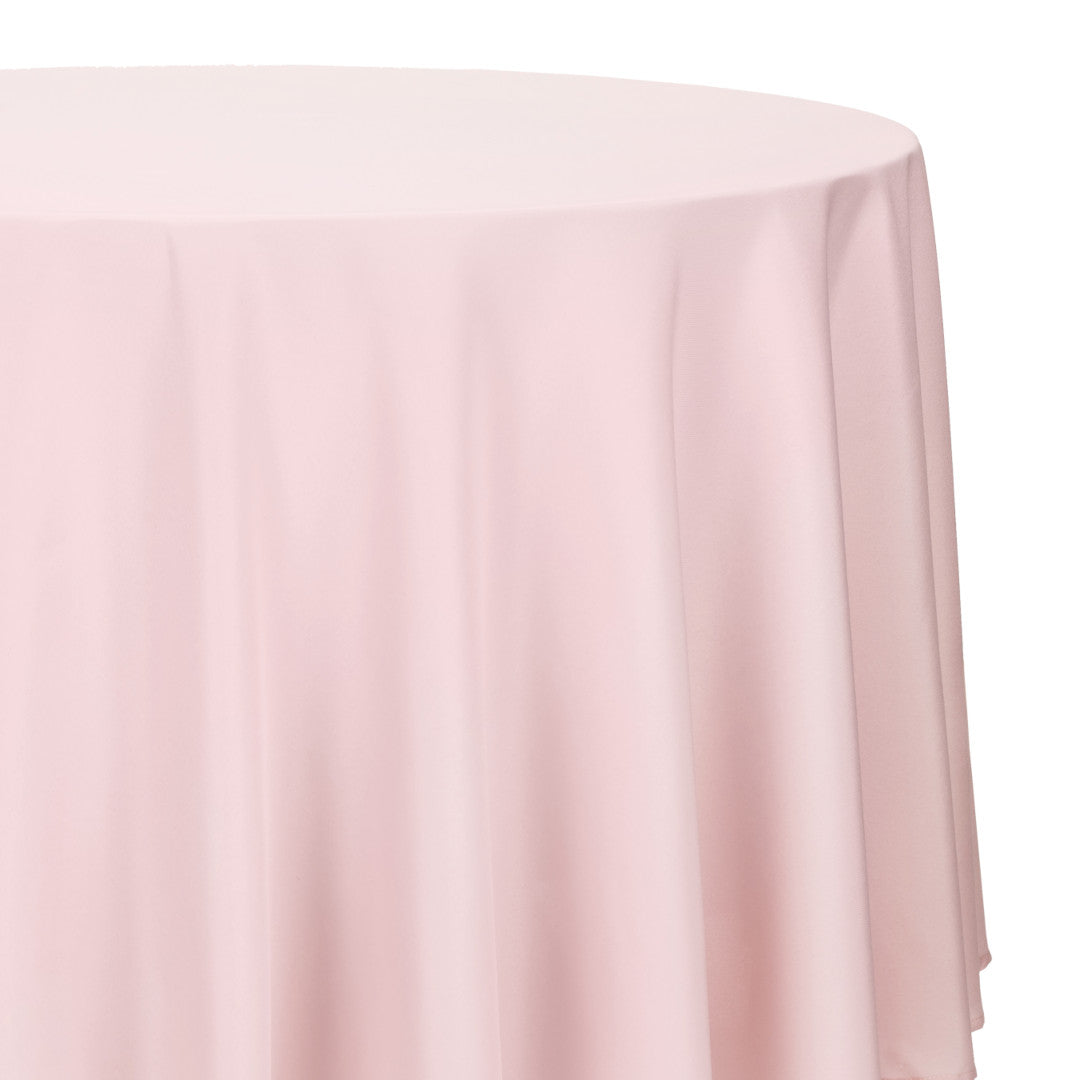 Vento – Ensfarvet rund stofdug Ø230 cm, Dusty Pink nærbillede
