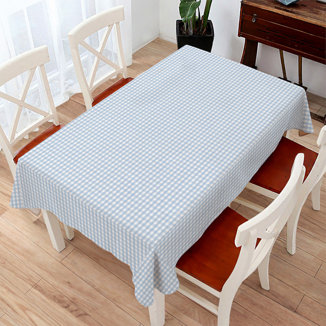 Vichy Petite Lys Blå - Voksdug med små tern