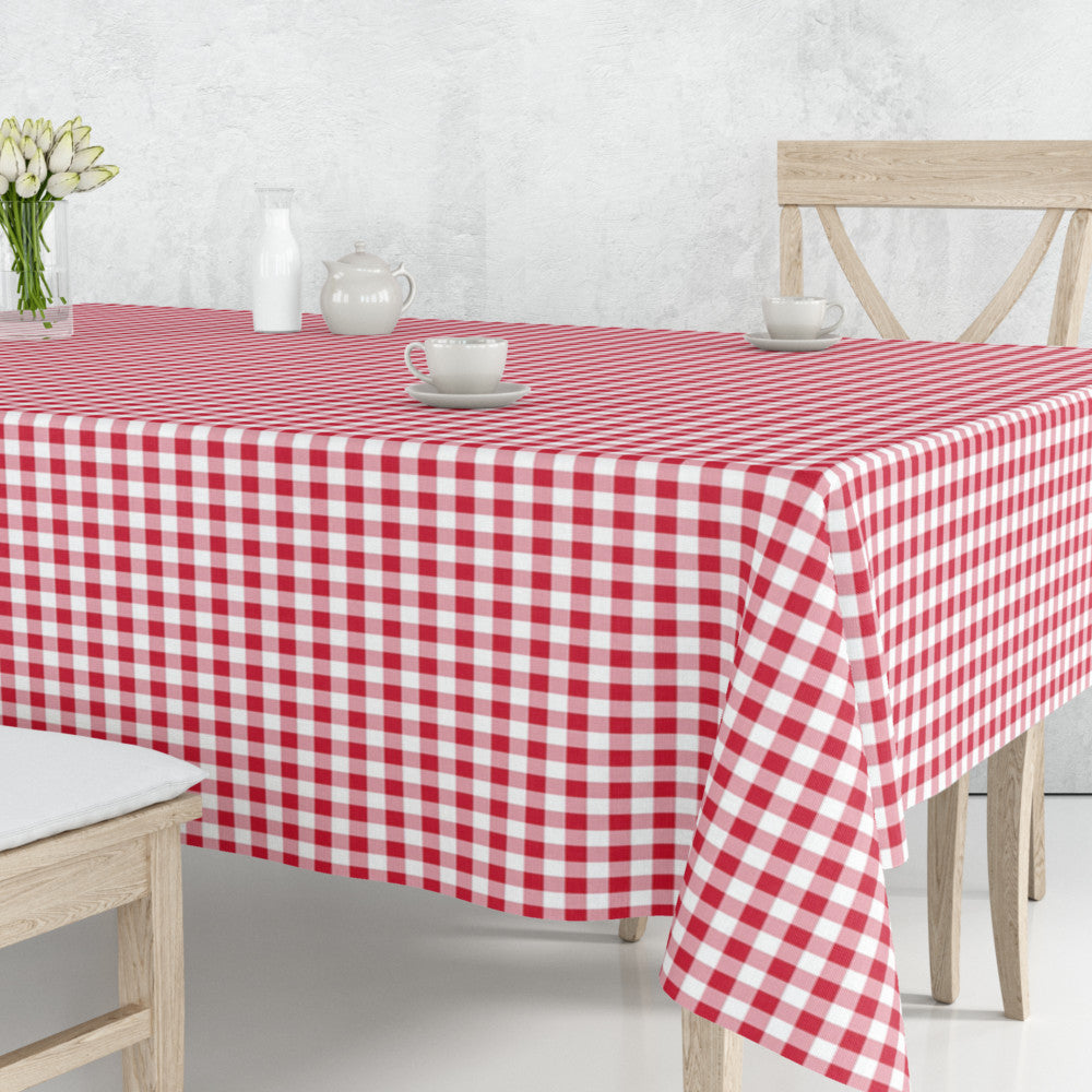 Vichy Rojo - Klassisk ternet rød/hvid akryldug