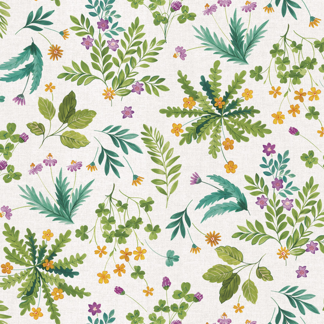 Vild Kløver – Voksdug med blomster og urter