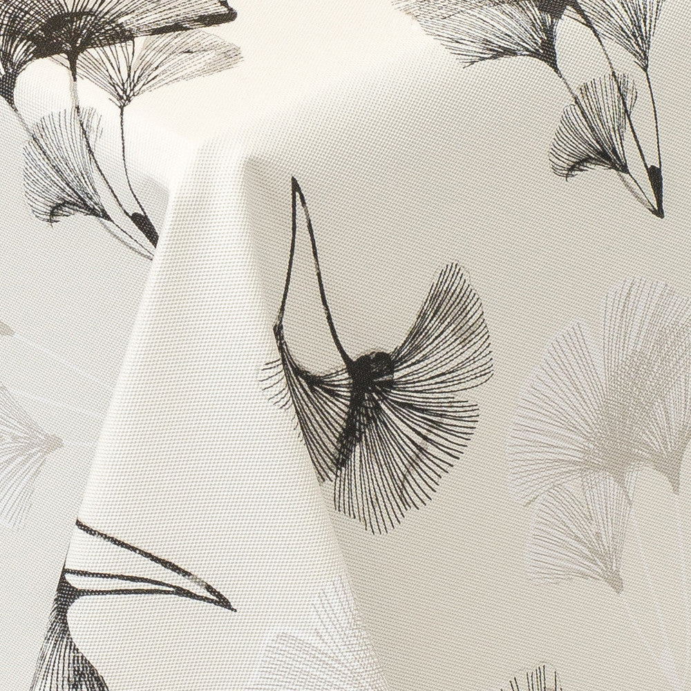 LÆNGDE: 2,5 m - Ginkgo Biloba Sort - Voksdug med stofagtig overflade