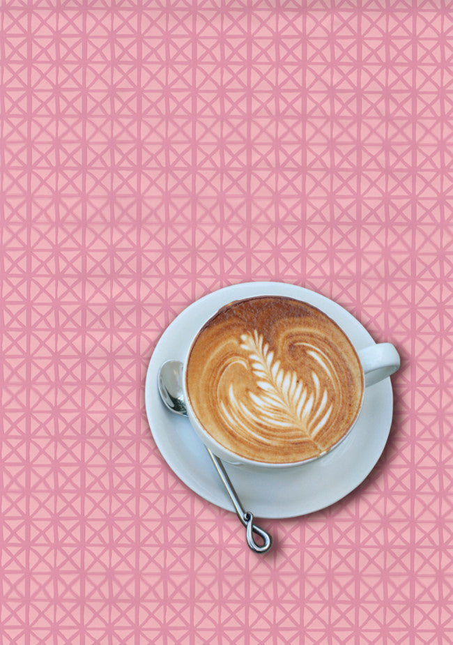 Andy Pastel Pink, præget voksdug