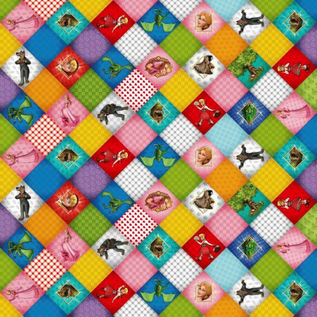 Eventyr, voksdug med eventyr motiver