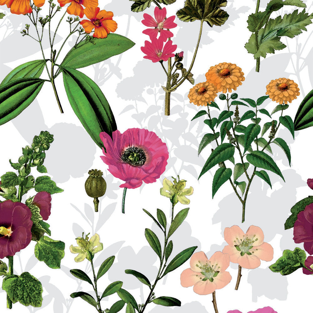 Bouquet - Voksdug med en buket af vilde blomster