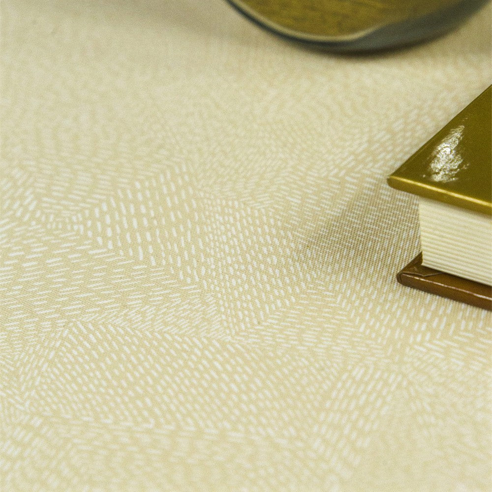 LÆNGDE: 2,3 m - Bravo Beige - Voksdug med diskret mønster og stofagtig overflade