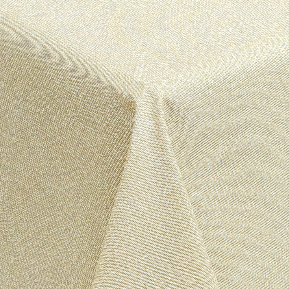 Bravo Beige - Voksdug med diskret mønster og stofagtig overflade, hjørne