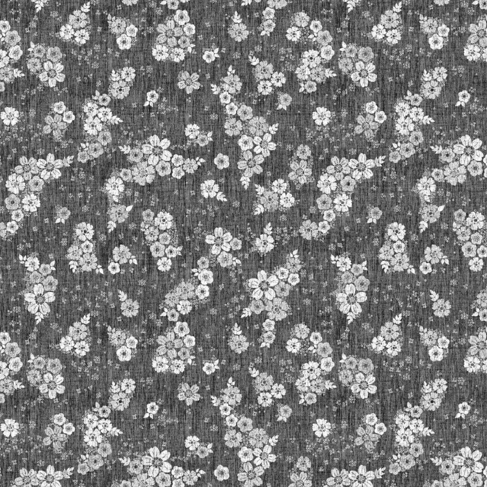 Voksdug - Brudeslør Antracit/hvid