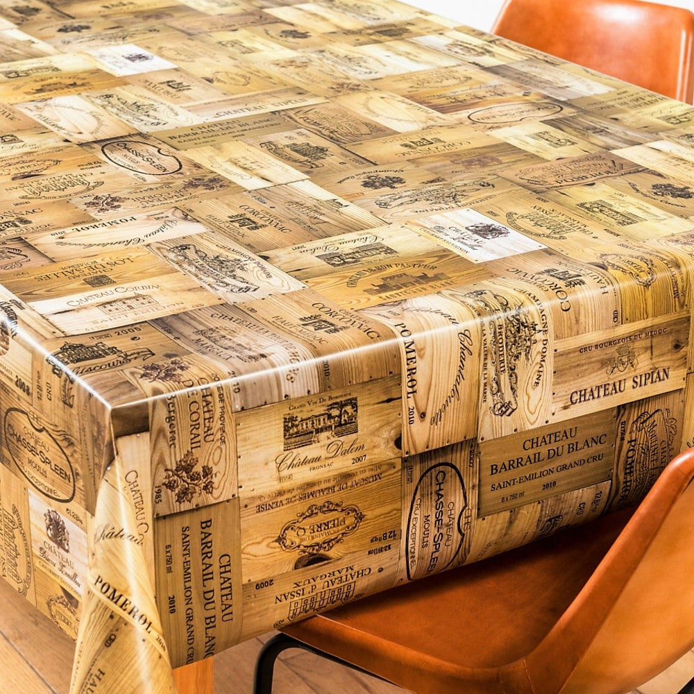 Chateaux du vin, voksdug med skønne vinetiketter