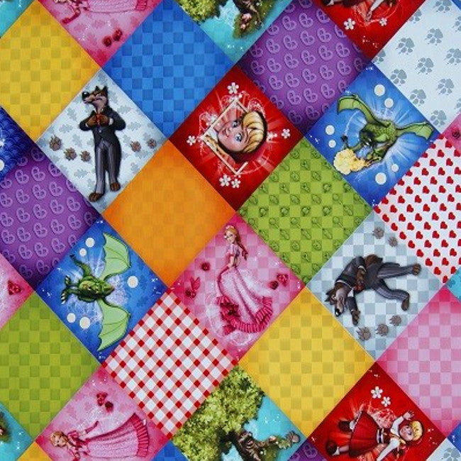 Eventyr, voksdug med eventyr motiver