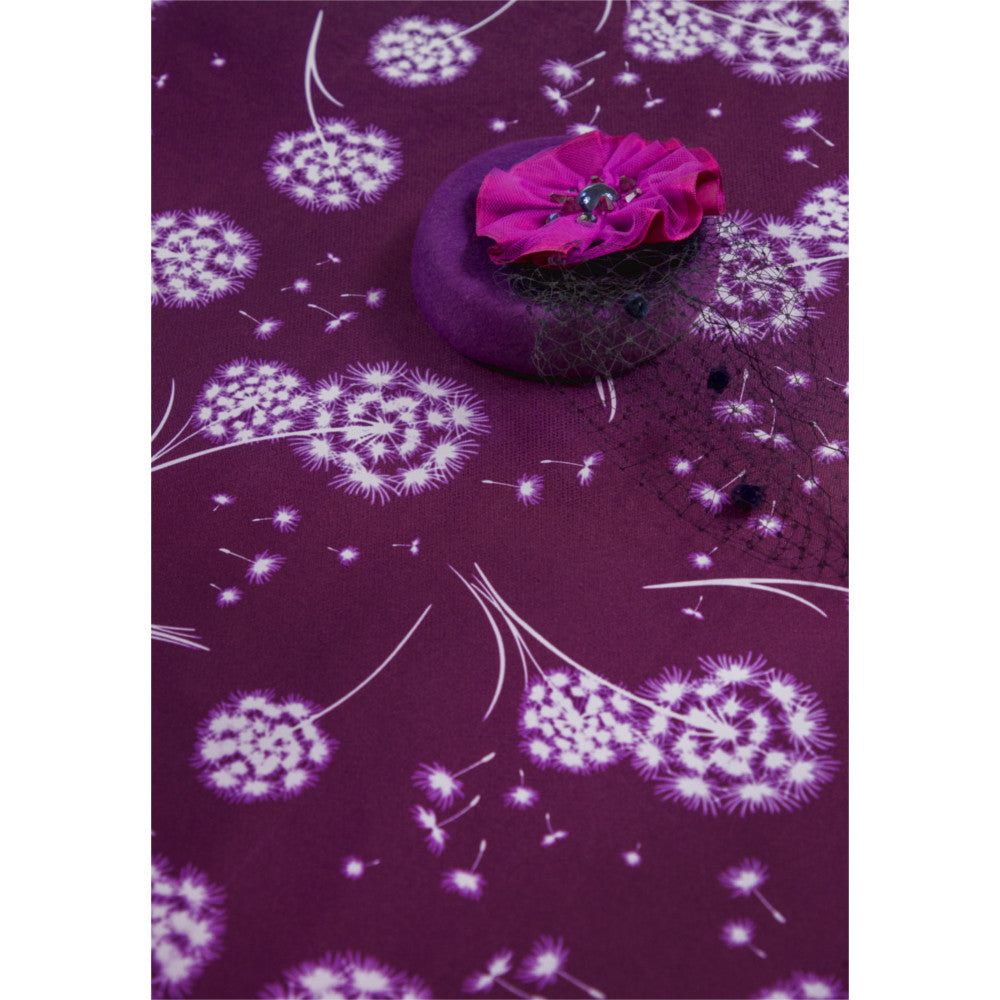 Fnok Lilla - Voksdug med mælkebøtter og stofagtig overflade