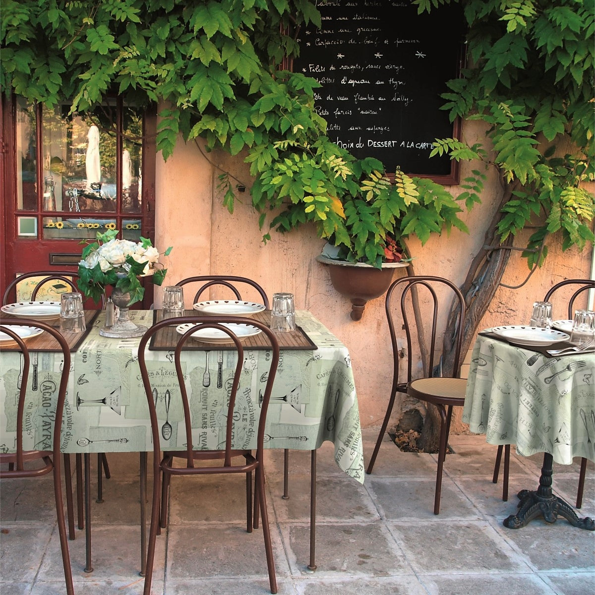 Gourmet Aqua, voksdug med cafe stemning