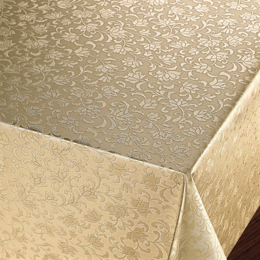 Gyldent Rosenflor - Flot damask præget voksdug.