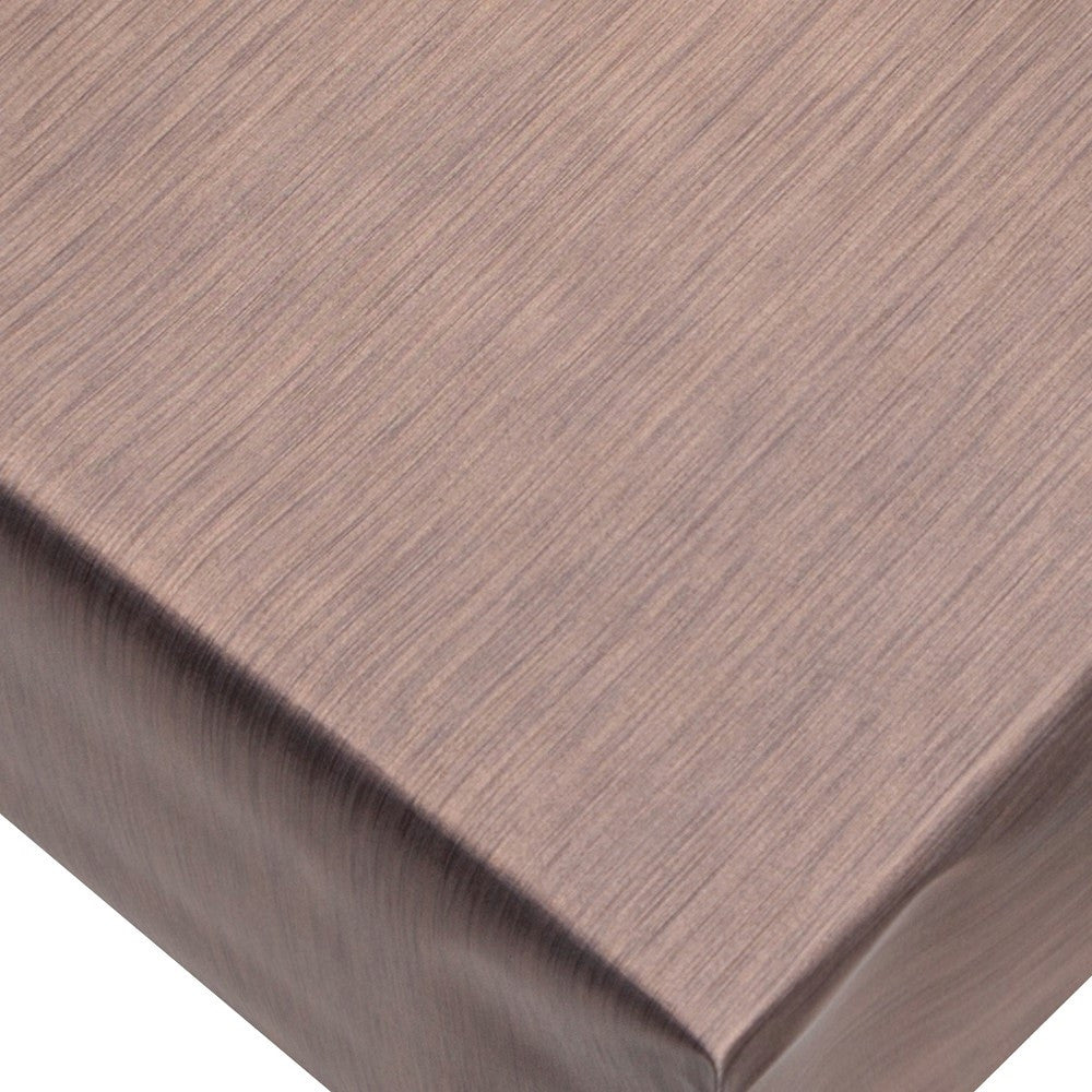 Metallic Kaffe - ensfarvet voksdug i metal look