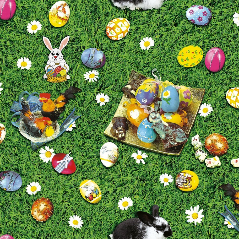 Påske voksdug - Kaninus på påske-engen