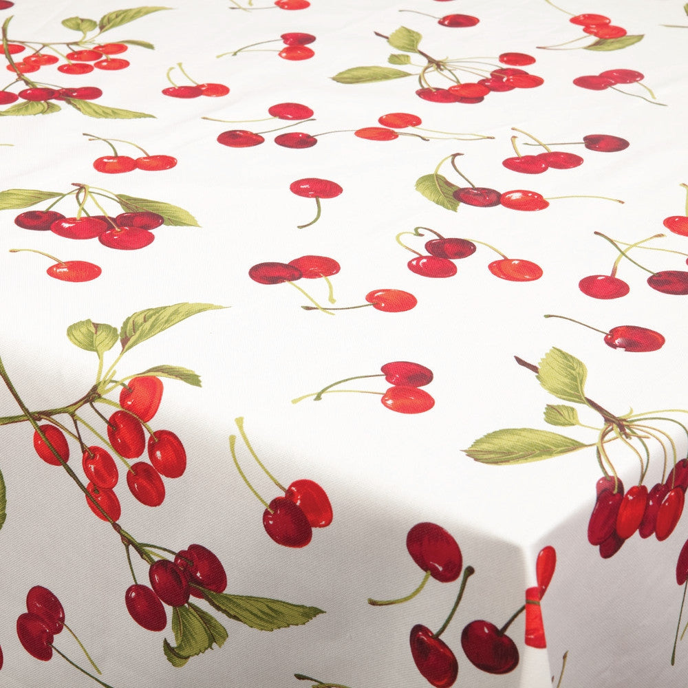 Kirsebær white sky, voksdug med masser af kirsebær