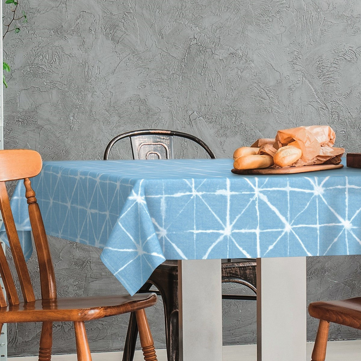 Magrib Himmelblå - LFGB, voksdug godkendt til kontakt med fødevare