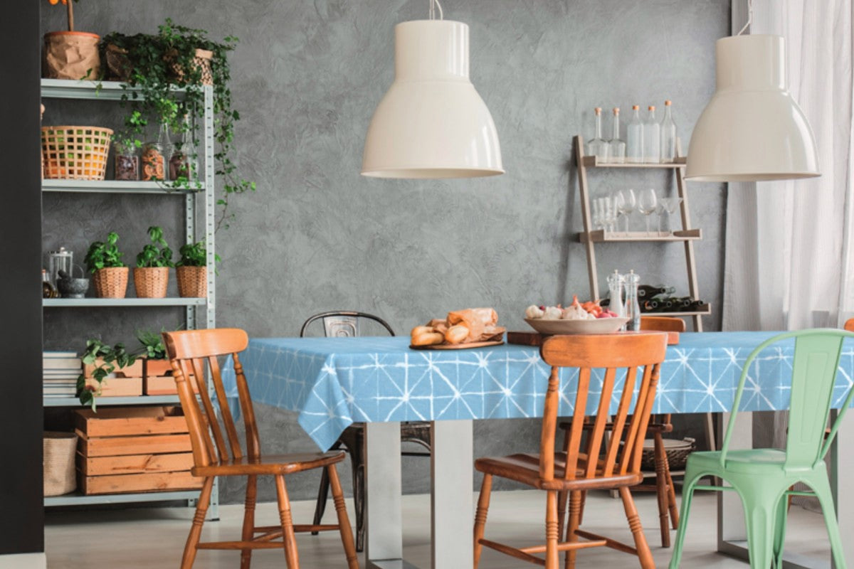 Magrib Himmelblå - LFGB, voksdug godkendt til kontakt med fødevare