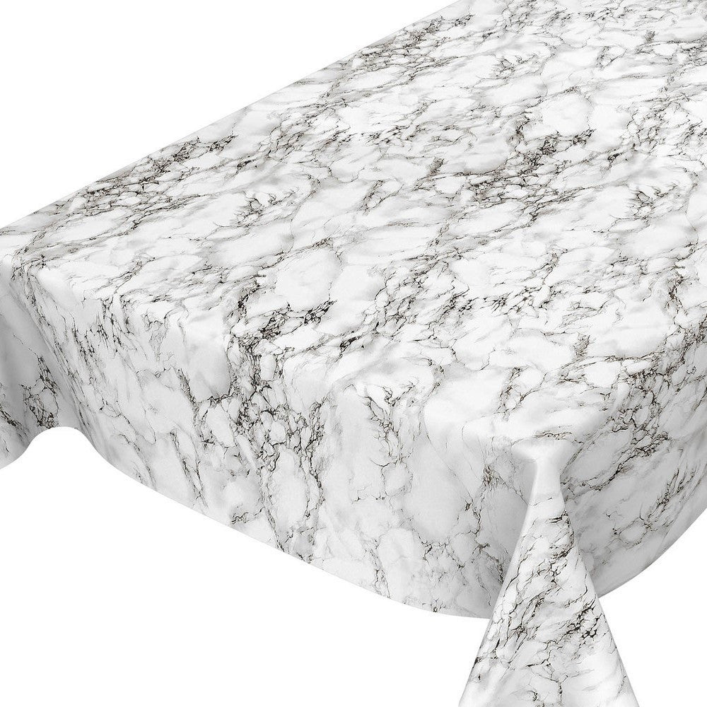 LÆNGDE: 5,0 m - Voksdug med marmoreffekt i grå