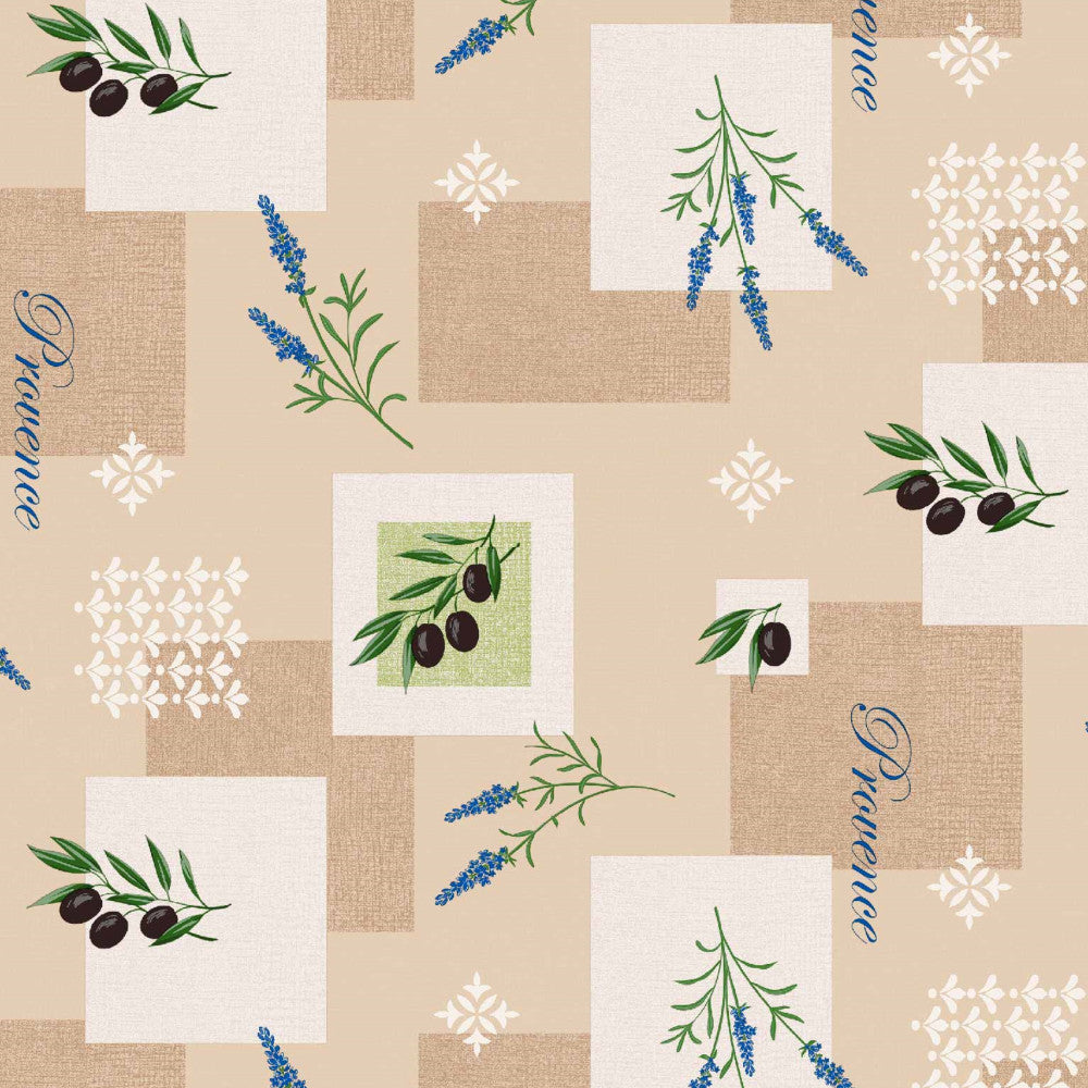 Voksdug - Provence Oliven Lavendel Beige