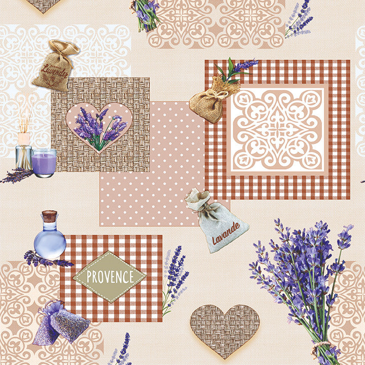 Provence Rustique - Voksdug med lavendel motiver
