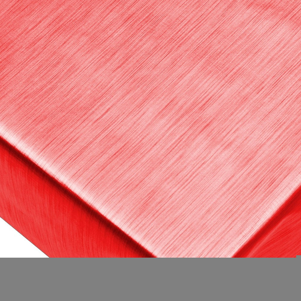 Metallic Rød - ensfarvet voksdug i metal look