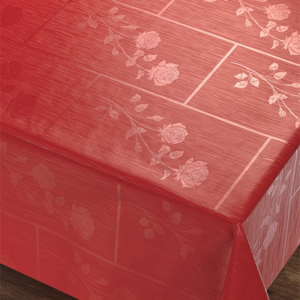 Rosenbue Rød Rektangulær - med smukke damaskmønstre af roser