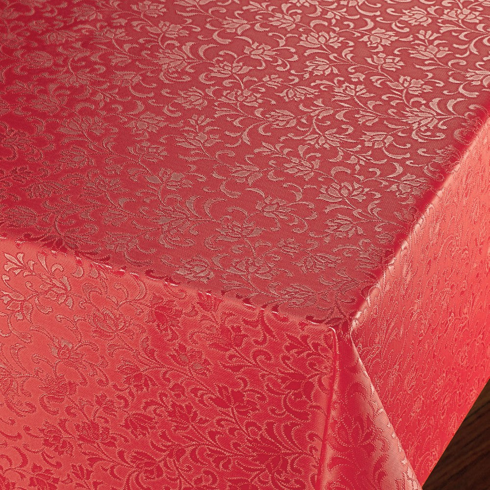 Rosenflor Rød - Flot damask præget voksdug