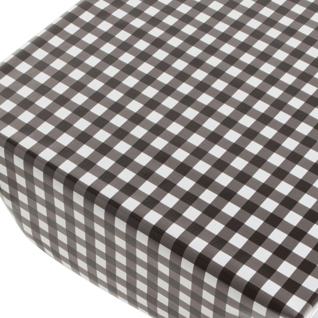 Vito Block, voksdug med tern sort hvid, 140 cm bred