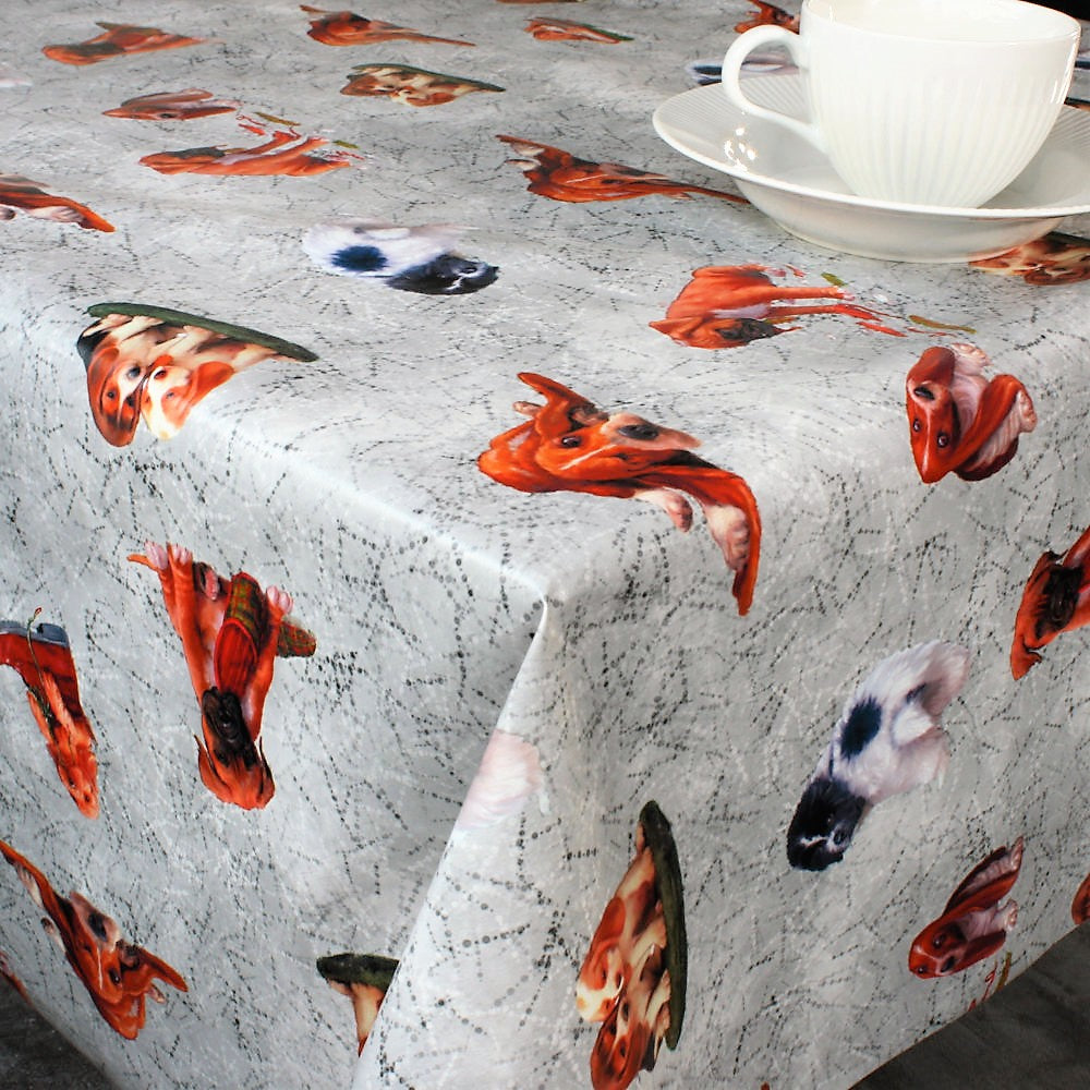 Voksdug med små søde hunde